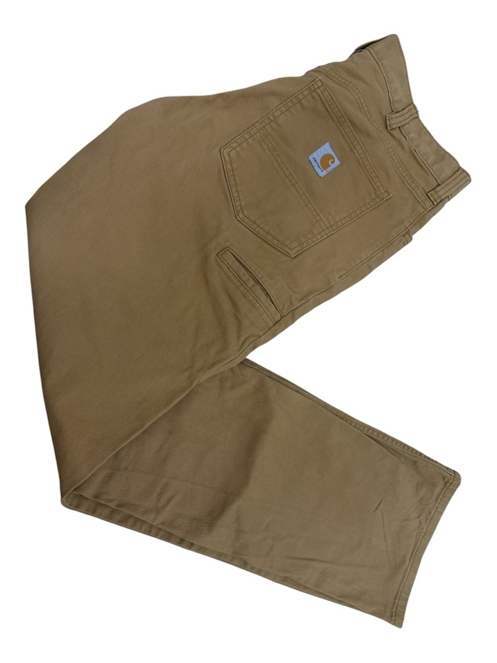 Carhartt Men's Tan Work Chinos - Rugged Canvas 34x34